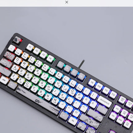 Gradient PBT Keycap Set – 117 Keys, Pudding-Style Mechanical Keyboard Caps