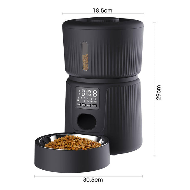 Automatic Smart Dry Food Dispenser – 30-Portion Precision Feeding, Dual-Seal Freshness, Slow Feed Mode, Easy-Clean Design