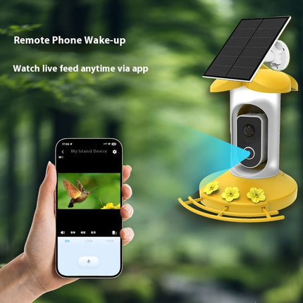 Smart Solar Bird Feeder Camera with AI Detection, 4MP Video, Night Vision & App Control