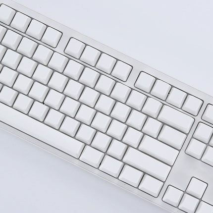 130-Key White PBT Keycap Set – Durable Mechanical Keyboard Replacement Upgrade