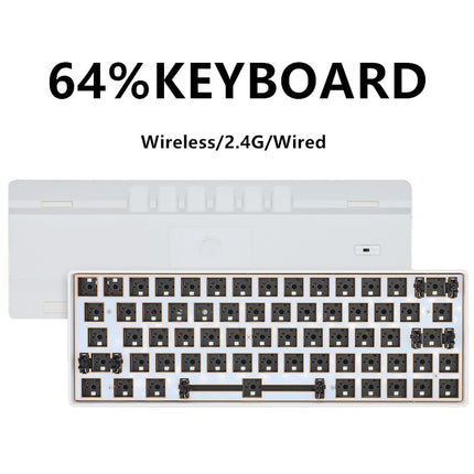 64-Key Hot-Swap Mechanical Keyboard Kit with RGB Backlighting