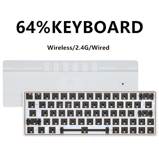 64-Key Hot-Swap Mechanical Keyboard Kit with RGB Backlighting