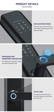 Smart Hotel Door Lock with Fingerprint, RFID, Password, and WiFi Control