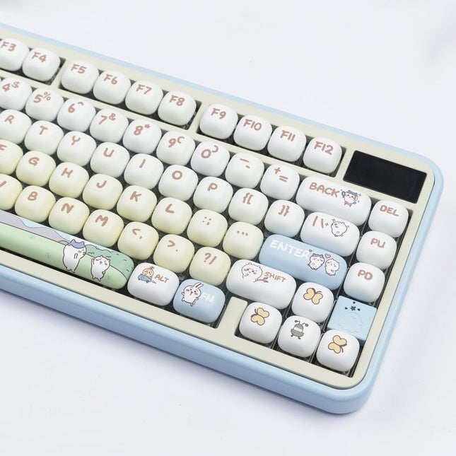 Mechanical Keyboard Keycap Set 128 Keys PBT Dye-Sublimated MOG Profile – Durable & Comfortable Typing Upgrade