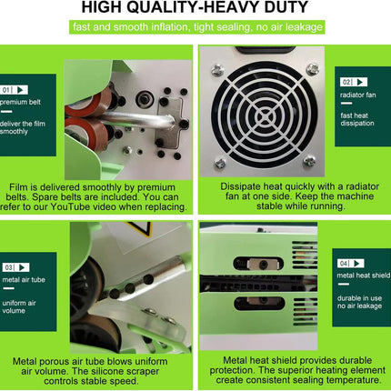 Portable Automatic Air Cushion Maker for Packaging with Compact Design and High Accuracy Output