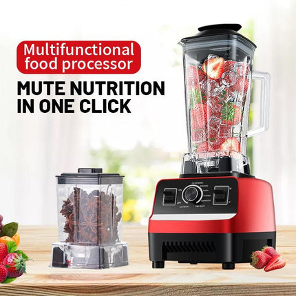 Powerful 1500W Kitchen Blender with Double Cup & Multi-Speed Mixing