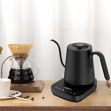 Stainless Steel Gooseneck Electric Kettle with LED Temperature Display and Keep Warm Function