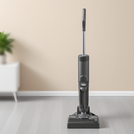 Digital Voice Alert Cordless Floor Washer with Single Roller Brush – Wet & Dry Cleaning