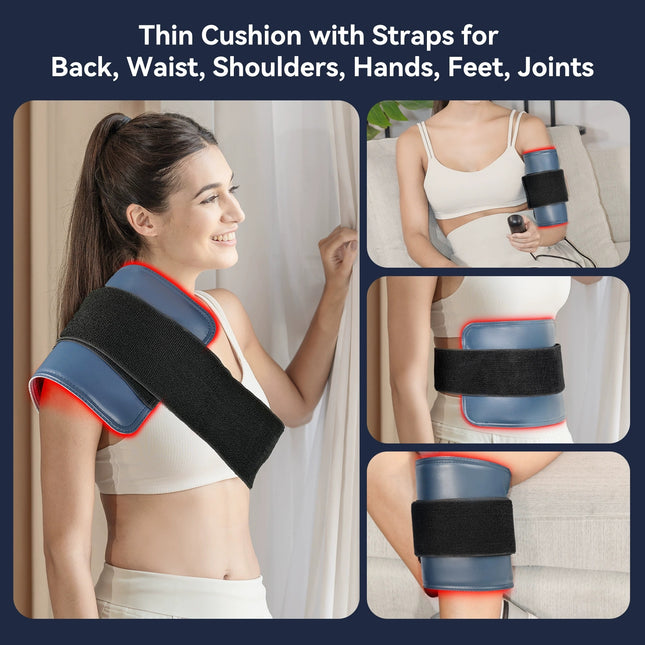 10W LED Infrared Comfort Relief Belt Hot Compress for Waist Knee Neck Relaxation