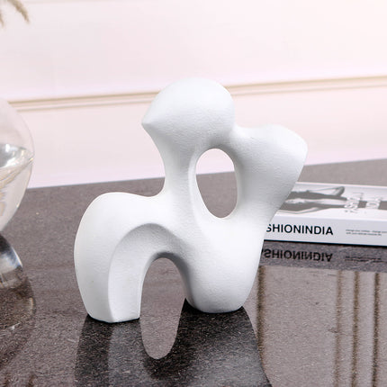Resin White Shorts Decorative Figurine Modern Home Office Display Ornament 28x10x28cm
