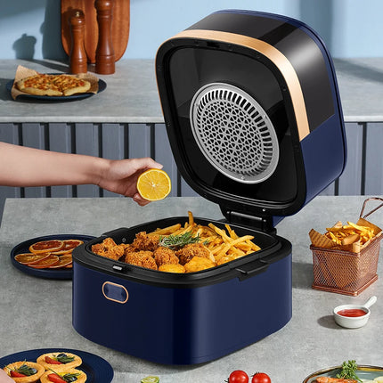 Large Capacity 7.5L Air Fryer with 360° Hot Air Circulation and Non-Stick Basket