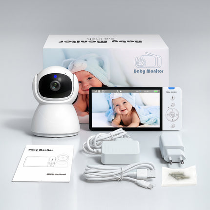 Wireless 2.4GHz Baby Camera Monitor with 13H Battery, Lullabies & Cry Alert