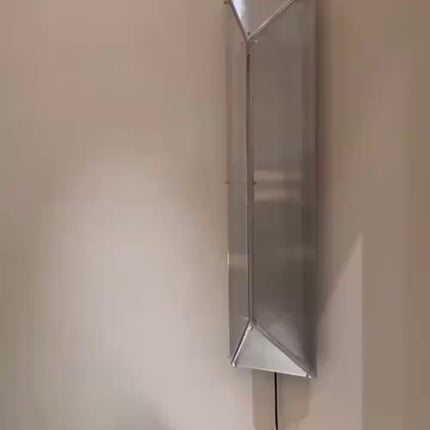 Minimalist Glass Wall Light Stainless Steel Decorative Bedroom Corridor Lamp