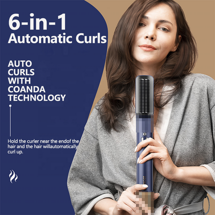 6 in 1 Ionic Hair Dryer Brush Set 3 Heat 3 Speed 110000RPM High Speed Motor