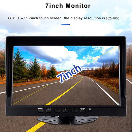 10 Inch AHD Vehicle Monitoring Kit Pedestrian Detection Night Vision Multi Channel Cameras