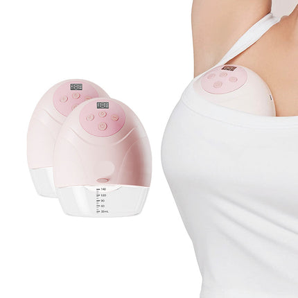 Portable Rechargeable Hands-Free Electric Breast Pump with Wireless Design and Medium Flow Control