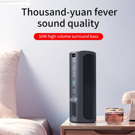 High-Power Wireless Speaker with Rich Bass, Waterproof IPX7, Extended 20-Hour Battery