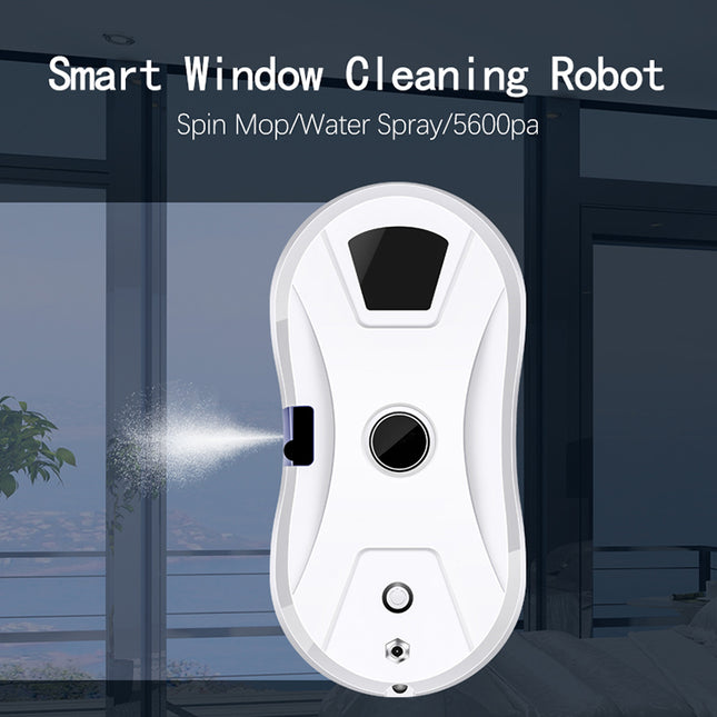 Smart Automatic Window Cleaning Robot with Auto Spray 2800Pa Suction Remote Control