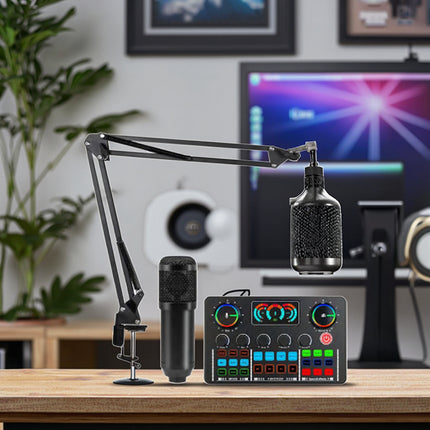 Portable Bluetooth Mixer with Microphone for Recording, Streaming & Mobile Use