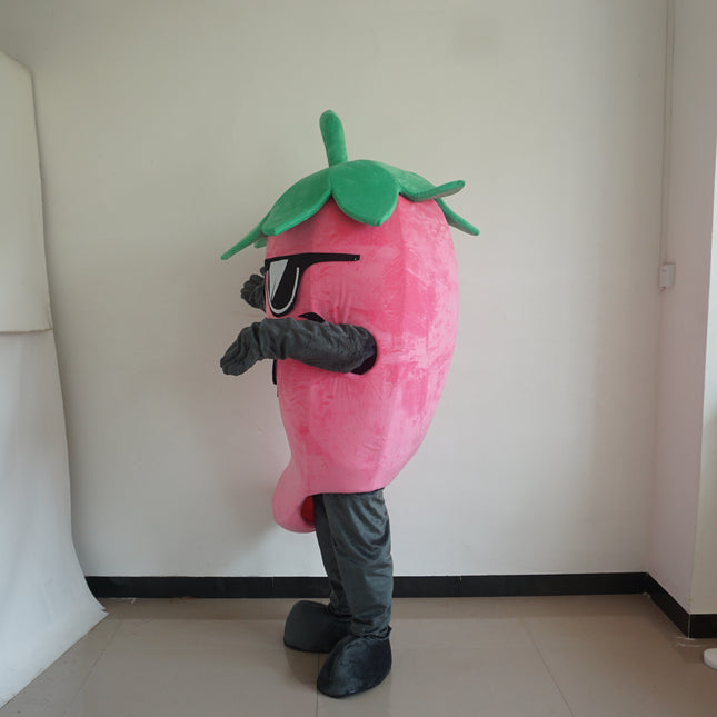 Unisex Adult Eggplant Mascot Costume Plush Food Character Outfit for Party Events