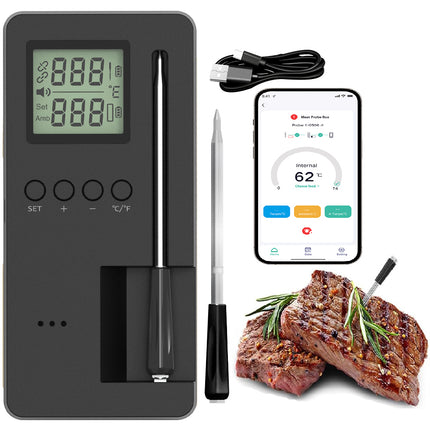 Bluetooth Meat Probe Thermometer for Precise Cooking & Grill Tracking