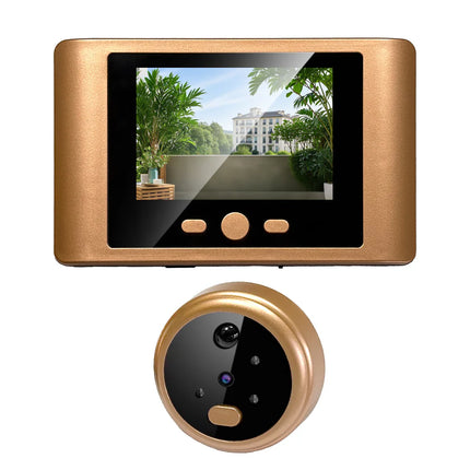 Smart Wired Door Viewer Camera with Indoor Screen, Full HD 1080P & Motion Sensor Security
