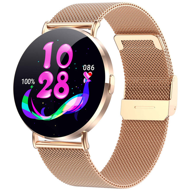 IP68 Waterproof Smart Watch 1.32" Touchscreen, 200mAh Battery, 22mm Strap