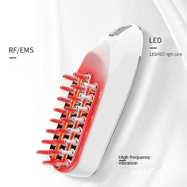 Red Light Therapy Scalp Massage Comb 660nm LED Handheld Hair Care Device