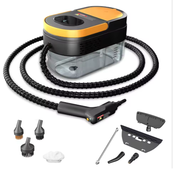 2500W High-Pressure Steam Cleaner with 3-Level Adjustable Handle for Home & Car