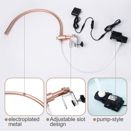 Adjustable 180° Head Spa Waterfall Attachment for Shampoo Bowl Salon Use