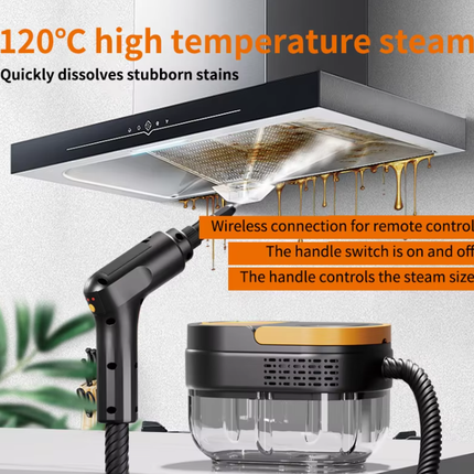 2500W High-Pressure Steam Cleaner with 3-Level Adjustable Handle for Home & Car
