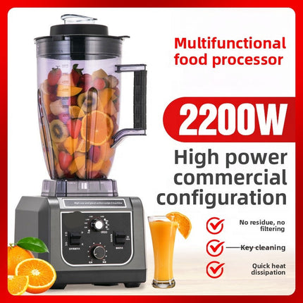 Large Capacity 7L Countertop Blender with Pure Copper Motor for Household and Commercial Use