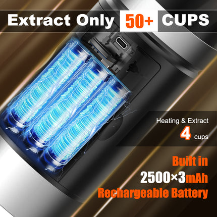 Portable Espresso Maker 20 Bar USB-C Rechargeable for Travel