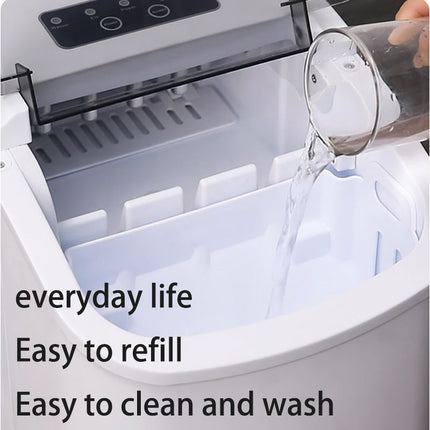 Portable Countertop Ice Maker Machine 10kg Daily Output, 1.2L Tank