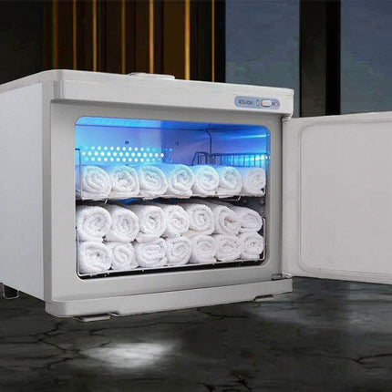 23L Electric UV Sterilizer Cabinet with Ozone Towel Warmer for Beauty Salon
