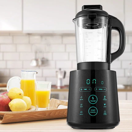 1200W Heating Blender with Self Cleaning Function and 1.8L Jug for Soup and Juice