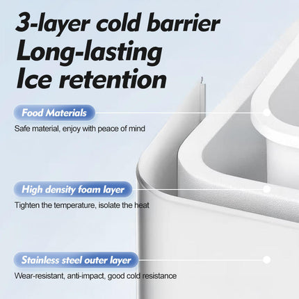Portable Countertop Ice Maker Machine 10kg Daily Output, 1.2L Tank