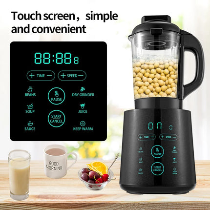 1200W Heating Blender with Self Cleaning Function and 1.8L Jug for Soup and Juice