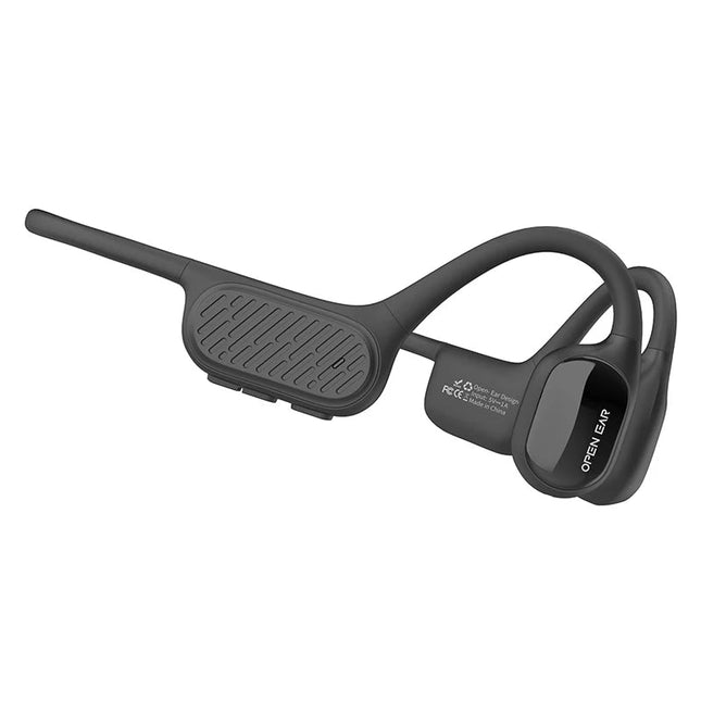 Open-Ear Bone Conduction Headphones IP68 Waterproof with 32GB Storage and Clear Bass Sound