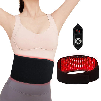 Portable Infrared Light Relaxation Belt for Muscle Relief and Recovery Black