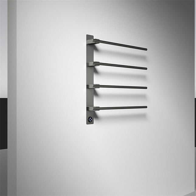 Wall-Mounted Electric Towel Rack with Digital Display, Timer & Adjustable Heat