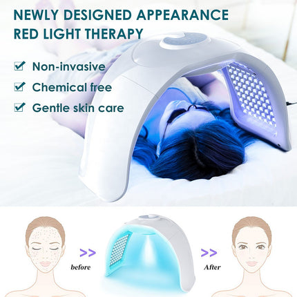 Portable 7-Color LED & Near-Infrared Relaxation Device with Cooling Function for Skin & Muscle Care