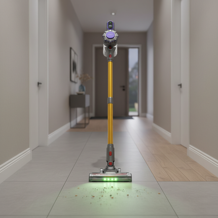 Rechargeable Wireless Vacuum Cleaner with Multi-Speed Suction and HEPA Filtration