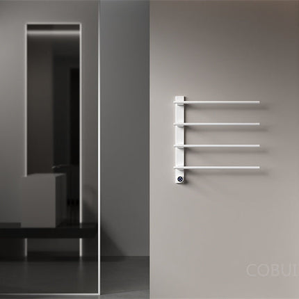 Wall-Mounted Electric Towel Rack with Digital Display, Timer & Adjustable Heat