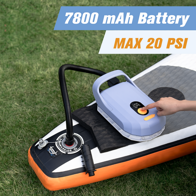 Portable 12V SUP Inflator and Deflator with 7800mAh Battery 20PSI Pressure