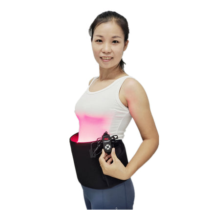 Portable Infrared Light Relaxation Belt for Muscle Relief and Recovery Black
