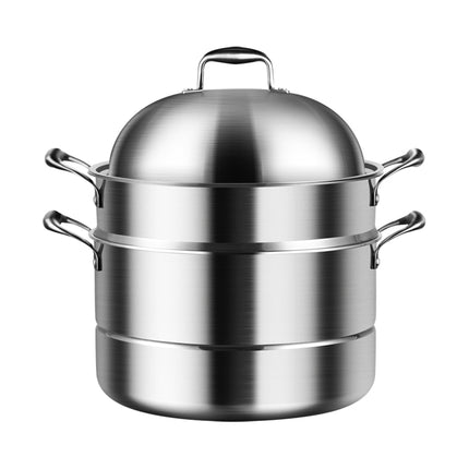 Heavy Duty Stainless Steel Steamer Pot with Steel Lid Multi-Purpose Kitchen Cookware