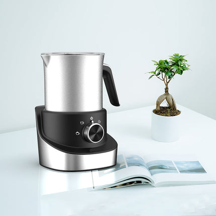 Electric Milk Steamer & Frother Machine, Professional Stainless Steel Jug for Silky Smooth Foam
