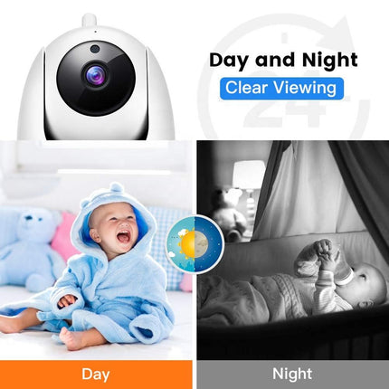 Portable 5" Baby Video Monitor with 720P Camera, Two-Way Audio & Night Vision