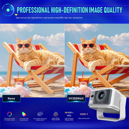 1080P Smart Home Projector Auto Focus Bluetooth Remote High Brightness
